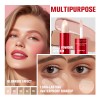 Double-ended Highlight Shadow Concealer Stick12HR Full Coverage Matte Stick for Under Eye Dark Circles &Facial Contour