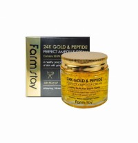 Farmstay 24K Gold & Peptide Perfect Ampoule Cream, 80ml