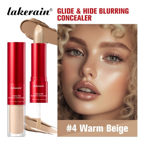 Double-ended Highlight Shadow Concealer Stick12HR Full Coverage Matte Stick for Under Eye Dark Circles &Facial Contour