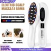 EMS Electric Massage Comb Vibration LED Red Light Therapy Scalp Brush Hair Growth Anti-Hair Loss Hair Care Device