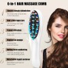 EMS Electric Massage Comb Vibration LED Red Light Therapy Scalp Brush Hair Growth Anti-Hair Loss Hair Care Device