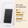 New Arrival YY Lashes  Mixed Length 8-15mm Thickness 0.07 mm Curl C Korean PBT Fiber