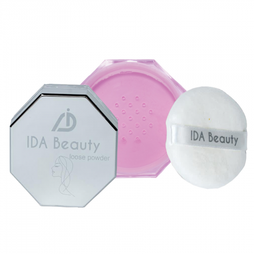 IDA Beauty Weightless Loose Setting Powder | Transparent Setting Powder Makeup for a Long-Lasting, Oil-Absorbing, Flawless Matte Finish (8g)