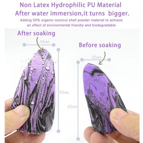 Latex Free and High-definition   Unique Shape Cosmetic Sponges