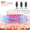 EMS Electric Massage Comb Vibration LED Red Light Therapy Scalp Brush Hair Growth Anti-Hair Loss Hair Care Device