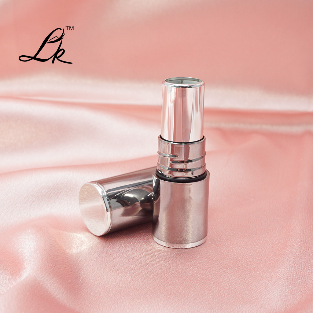 Lipstick Packaging Hot Stamping Screen Printing Makeup Empty Aluminum Lipstick Stick Tube Bullet Shape Plastic Container Beauty