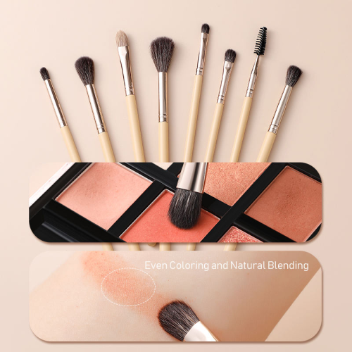 13pcs Professional Caramel Makeup Brush Set Double Head Goat Hair Vegan Brushes Private Label Factory Direct for Custom Branding