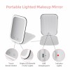 Portable Luggage Design Travel Folding Tabletop Rechargeable Vanity LED Makeup Mirror