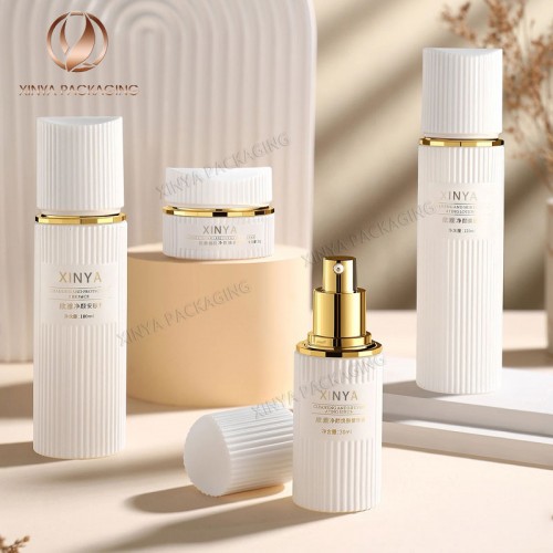 skincare packaging set beauty cosmetic bottles cream jars glass containers foundation bottles
