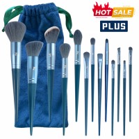 Professional 12PCS Makeup Brush Set with Pouch | OEM Private Label Cosmetic Brush Manufacturer