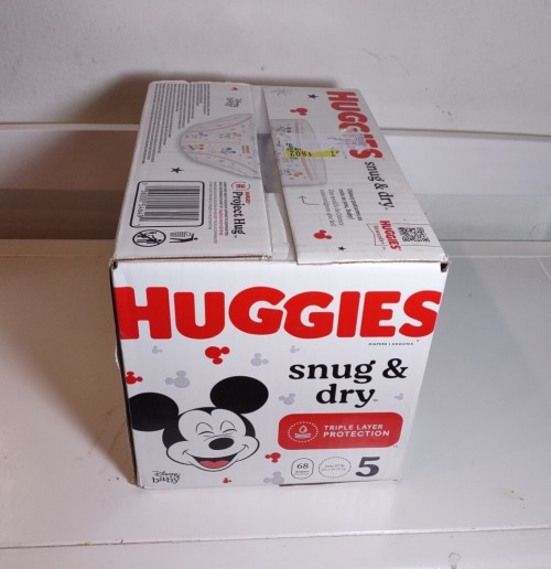 Huggies Snug & Dry Baby Diapers Size 5 27+ lbs