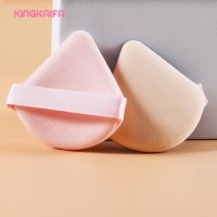 Eco-Friendly Cotton Makeup Puff Custom Logo Triangle Sponge Cosmetic Puffs Washable