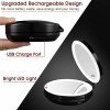 Upgraded Travel Portable Folding Rechargeable 1X/10X Magnifying LED-illuminated Makeup Mirror
