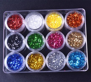 12 Colors Set Pretty Nail Designs Laser Nail Glitter 3d Nail Art
