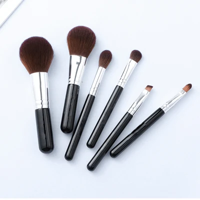14PCS Brushes Premium Synthetic Professional Kabuki Face Cosmetics Black Makeup Brush Sets
