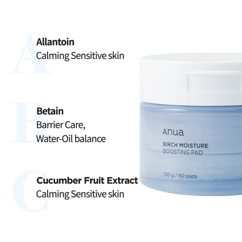 ANUA BIRCH MOISTURE BOOSTING PAD 160ml (70EA)