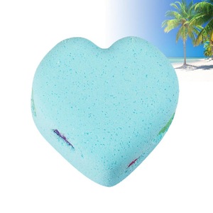 Bath Bombs Gift Set - 4 Heart-shaped Handmade Fizzies for Women - Perfect for Bubble & Spa Bath