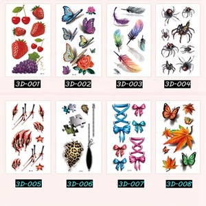 Beautiful Body Art For Women Teens Girls Flower Waterproof Temporary Tattoos Sticker