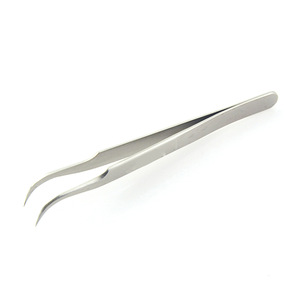 curved or straight eyebrow eyelash extension tweezers for girl