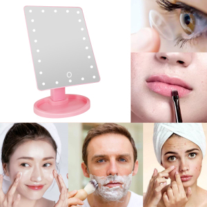 Custom Beauty Vanity Compact Magnifying Smart Led Makeup Mirror With Lights