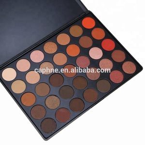 Custom logo OEM Makeup 35 Warm Color Private Eye Shadow Pallet