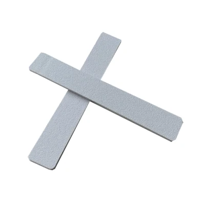 Custom Logo White Rectangle File Nails Care Nail File 80/80 Grit