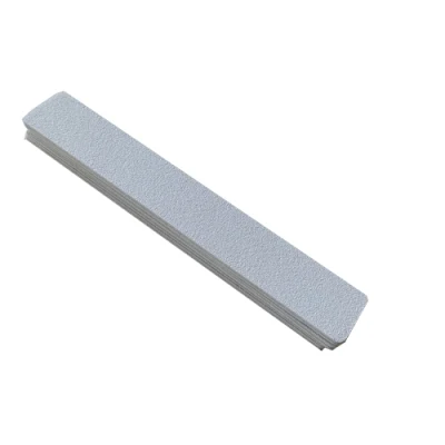 Custom Logo White Rectangle File Nails Care Nail File 80/80 Grit