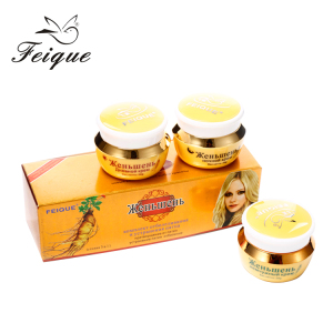 FEIQUE OEM/ODM 3in1 Skin Care Set Golden Ginseng Extract Anti-Aging Whitening Facial Cream Cosmetic