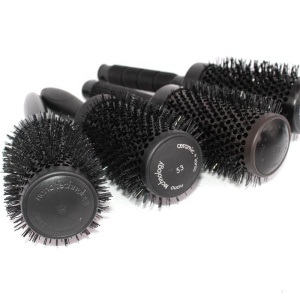 Full color changed thermal hair brushes ionic round brush professional barber shop use