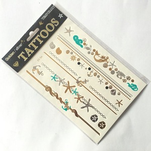 Gold Leaf Tattoos Sticker Body Tattoo Sticker Gold Tattoo Sticker