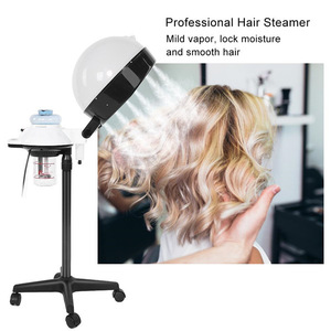 High Quality Wholesale Salon Spa Hair Steamer Rolling Stand Hooded Hair Coloring Perming Conditioning Hair Steamer Salon Machine