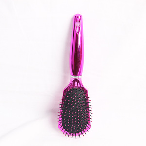 Hot Plastic Hair Brush Combs And UV Electroplating Tangle Hairbrush