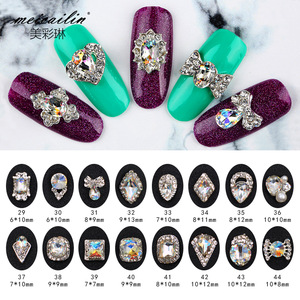 Hot Sell Alloy Crystal Rhinestone Nail Art Design AR01-AR156