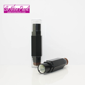 New arrival plastic powder stick foundation with brush