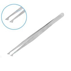 New High Quality SILVER Tweezers Stainless Steel Eyebrow Tweezers By Farhan Products & Co