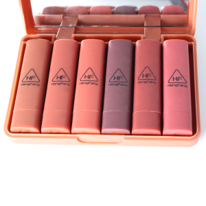 New Style Fashion  Long-lasting  waterproof matte Lipstick set 6 Colors Lip Kit