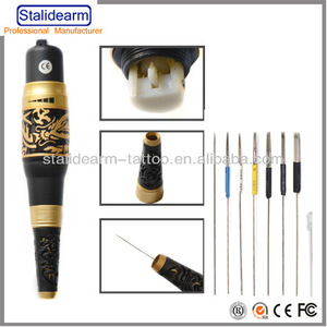 Permanent hot selling golden dragon tattoo machine kit