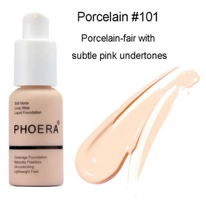 Phoera Perfect Beauty 30ml Face Liquid Foundation Base Soft Matte Long Wear Oil Control Concealer Foundation Cream Women Makeup