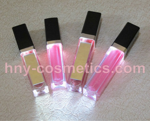 Private label lip gloss with led light and mirror