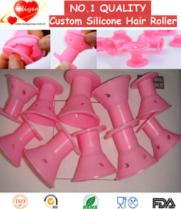 Silicone hair straightener holder Silicone no heat curlers Silicone hair rollers