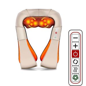 U Shape Electrical Back Shoulder Body Neck Massager Infrared Heated Kneading Car/Home Massagerr Multifunctional Shawl