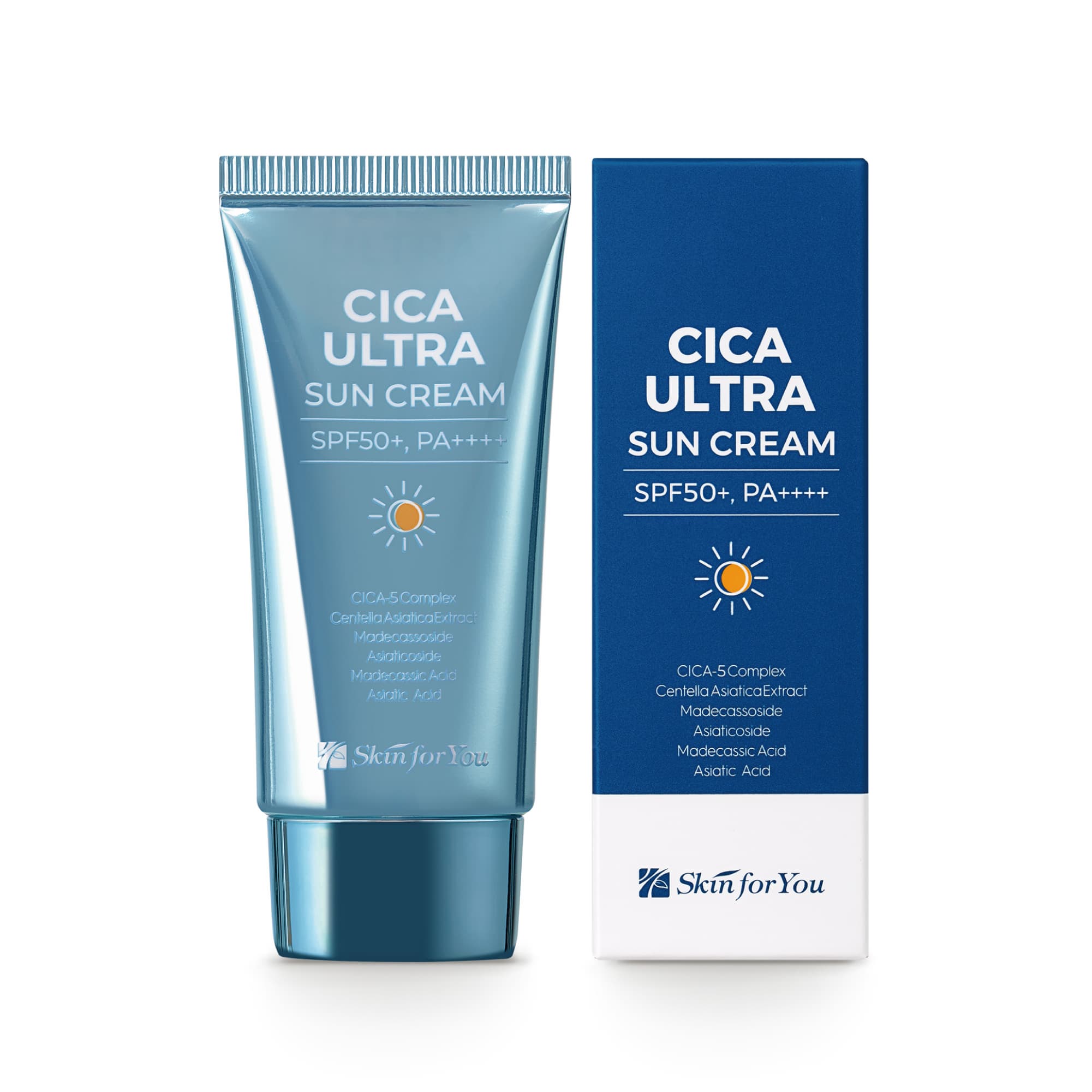 Vegan Sunblock SPF 50 Skin for You CICA ULTRA SUN CREAM Whitening and Wrinkle ImprovImprovement 