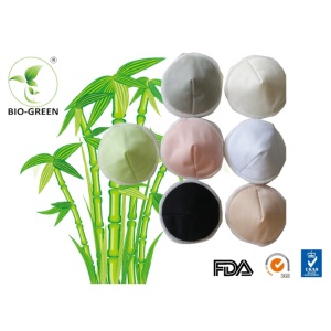 Washable multi-shape hypoallergenic organic bamboo breast pad