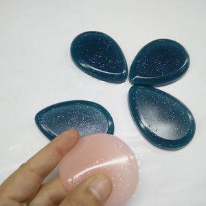 Washable silicone cosmetic powder puff for makeup