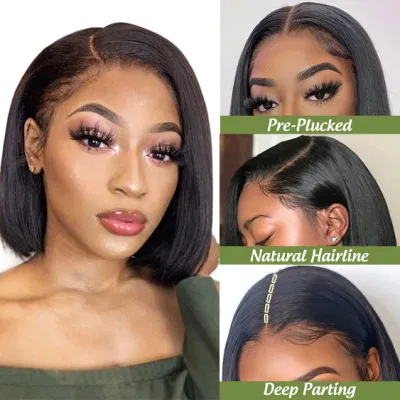 Wholesale Lace Wigs 100% Virgin Human Hair Brazilian Virgin Hair Wigs Bob Wigs Human Hair 10% off