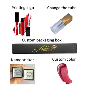 Wholesale lip gloss makeup kit set box cosmetics long-lasting waterproof private label custom liquid matte cosmetic lipstick