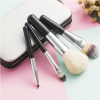 4pcs Travel Brush Set Makeup Brush with Wallet Box