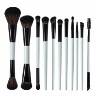 11-Piece Professional Makeup Brush Set | Face & Eye Brushes with Wooden Handles | OEM/ODM Available