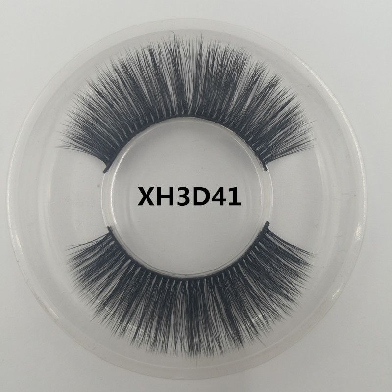 synthetic 3D high quality new natural flase eyelashes customized packaging