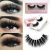 100% Real Mink Eyelashes False Eyelashes Fake Lashes Makeup Fluffy Beauty Cosmetics